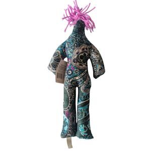 NWT Blue Paisley Print Dammit Doll , stress relief anger gag gift